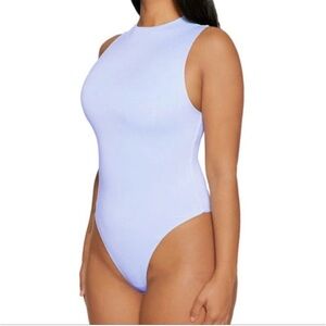 Naked wardrobe Light Blue Sleeveless Bodysuit